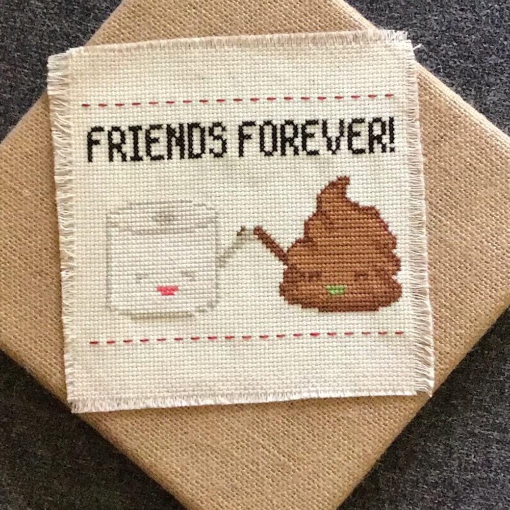 Friends Forever wall hanging kitschy home decor